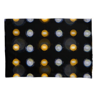 LED lights, closeup abstract background. Pillow Case