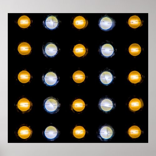 LED lights closeup abstract background Poster