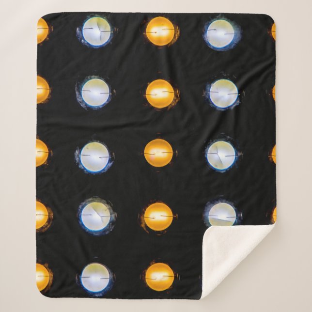 LED lights closeup abstract background. Sherpa Blanket (Front)