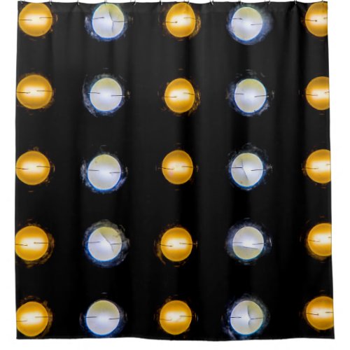 LED lights closeup abstract background Shower Curtain
