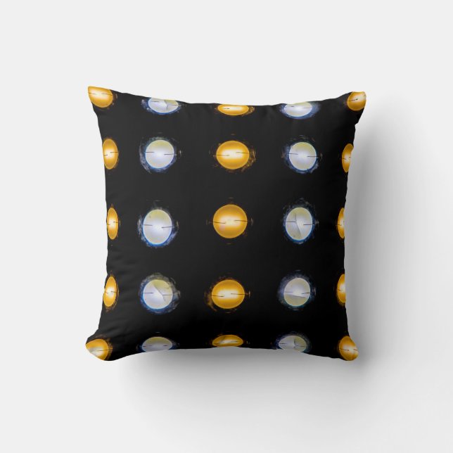 LED lights, closeup abstract background. Throw Pillow (Front)