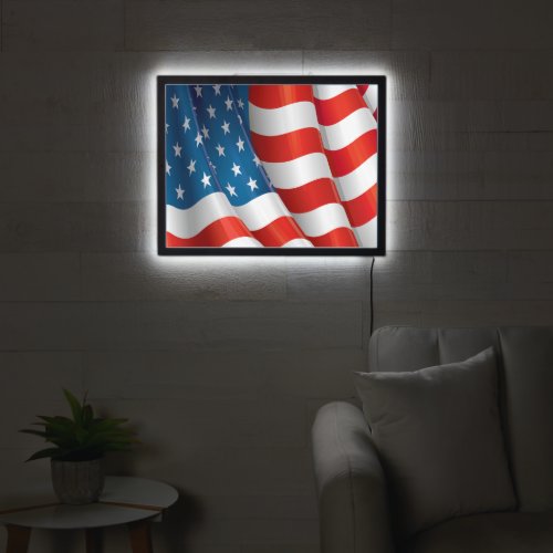 LED Patriotic American Flag  LED Sign