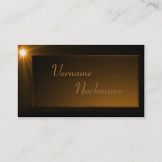 LED Supernova bronze Business Card