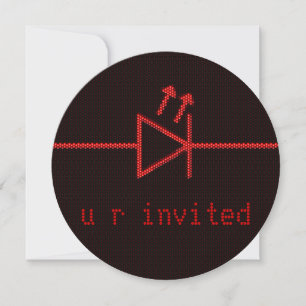 LED Symbol Shindig Invitation