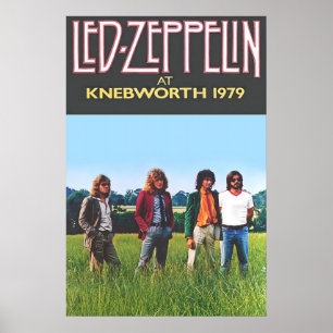 Led Zeppelin 1979 Knebworth Concert Poster Print 1