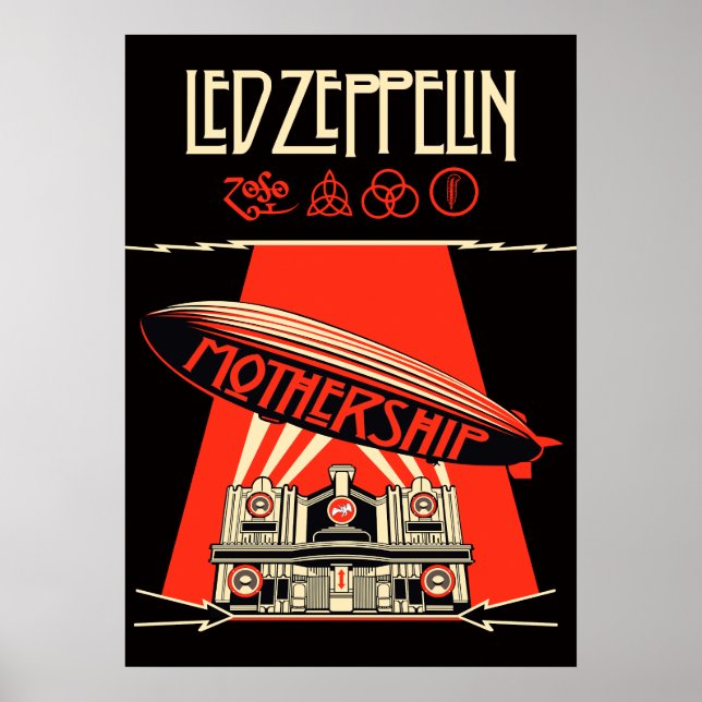 led zeppelin album cover poster (Front)