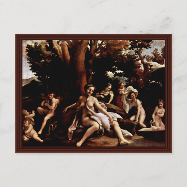 Leda And The Swan By Birth Name Postcard (Front)