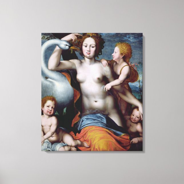 Leda and the Swan Canvas Print (Front)