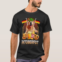 Lederhosen Golden Retriever Dog Germany Flag Beer