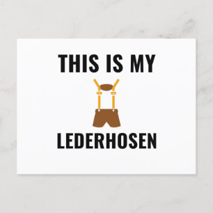 Lederhosen Holiday Postcard