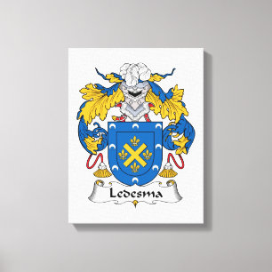 Ledesma Family Crest Canvas Print