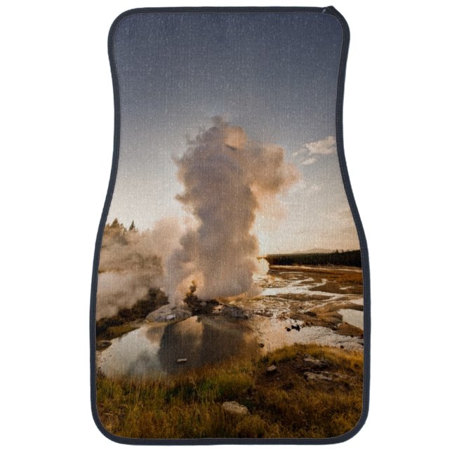 Ledge Geyser, Norris Geyser Basin Car Mat (Front)