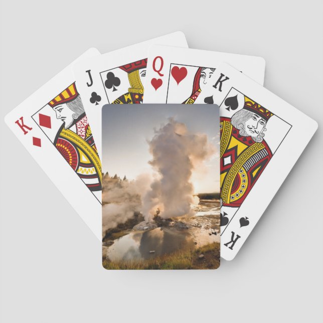 Ledge Geyser, Norris Geyser Basin Poker Cards (Back)