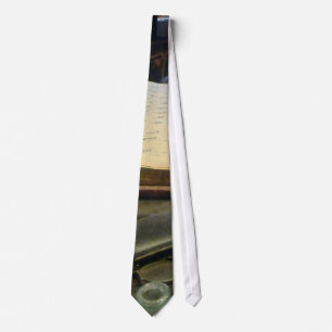 Ledger and Eyeglasses Neck Tie
