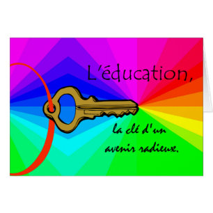 L'education, Education Teacher Appreciation French Cards