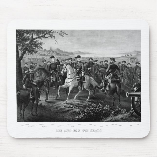 Lee and His Generals Mouse Pad (Front)