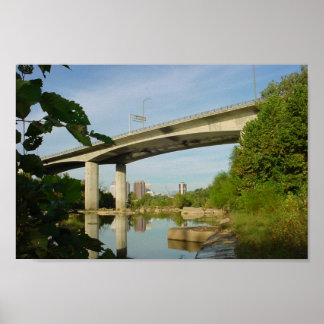 Lee Bridge Reflection in James River Poster