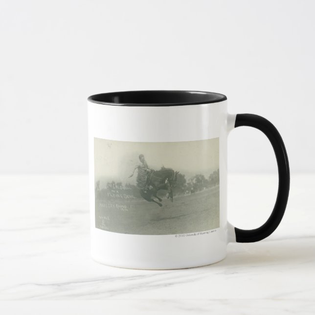 Lee Caldwell riding Flying Devil. Mug (Right)