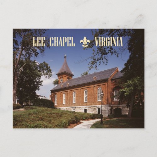 Lee Chapel Robert E Lees Final Resting Place Postcard