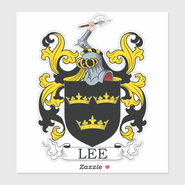 Lee Family Crest Sticker (Sheet)
