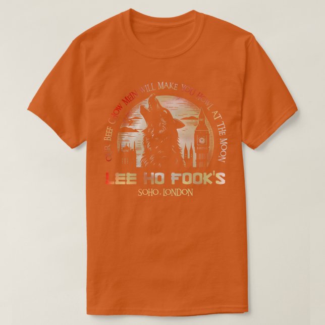 Lee Ho Fooks Soho London 1978 Warren Zevon Werewol T-Shirt (Design Front)