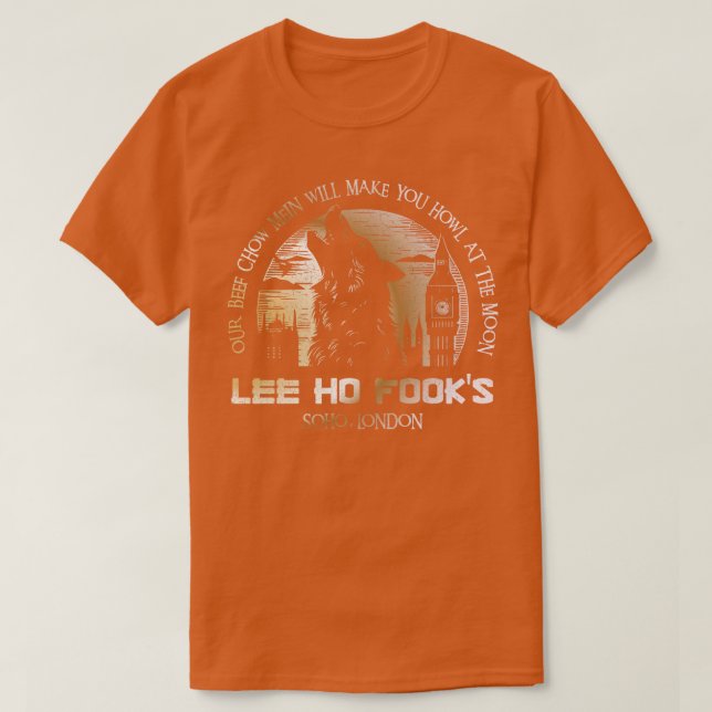 Lee Ho Fooks Soho London 1978 Warren Zevon Werewol T-Shirt (Design Front)