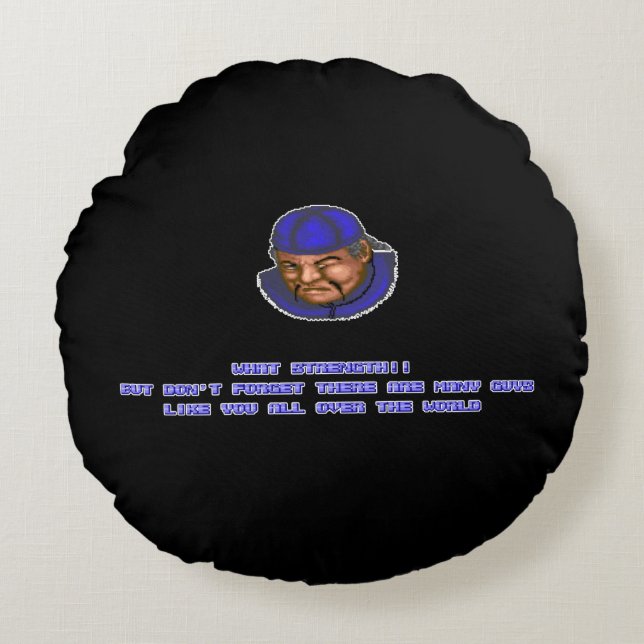 Lee KO'ed 2 Round Pillow (Front)