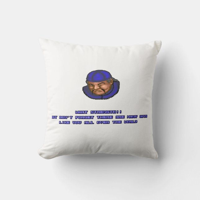 Lee KO'ed Throw Pillow (Front)