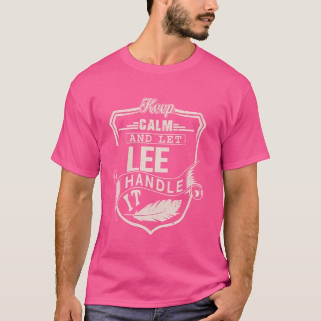 Lee Last Name Shirt Lee Name Birthday (Front)