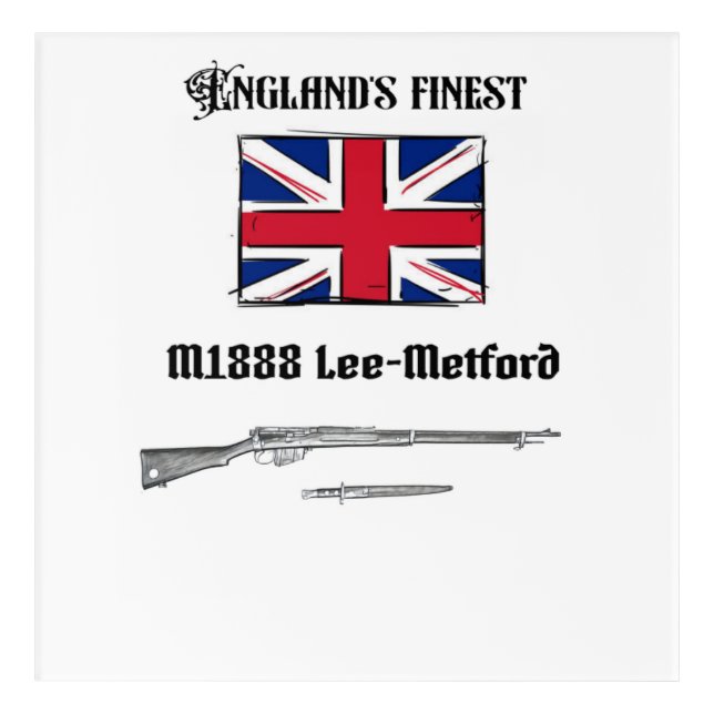Lee Metford Rifle Acrylic Print (Front)