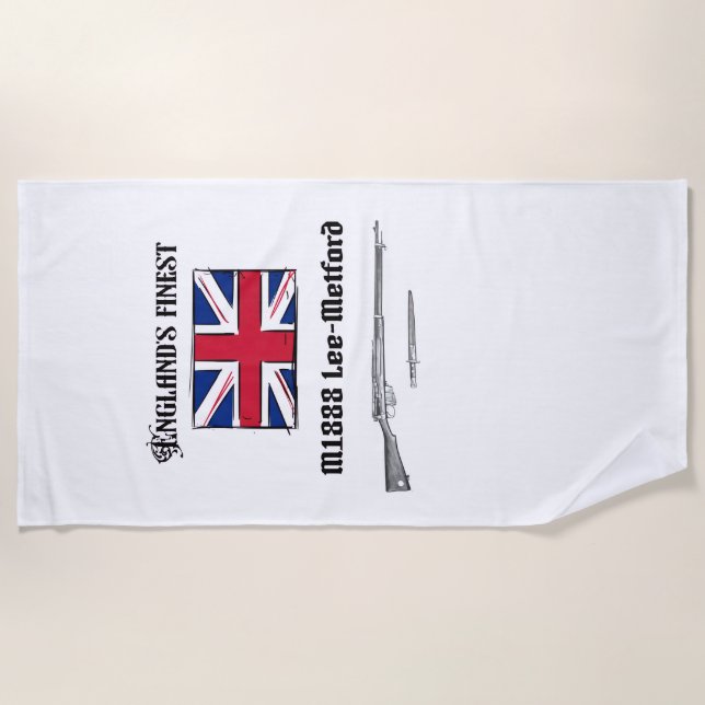 Lee Metford rifle  Beach Towel (Front)