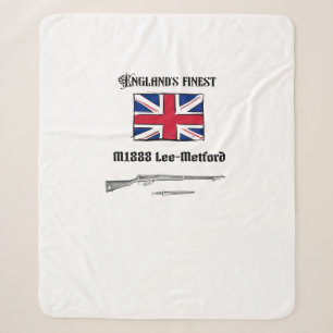 Lee Metford rifle Sherpa Blanket