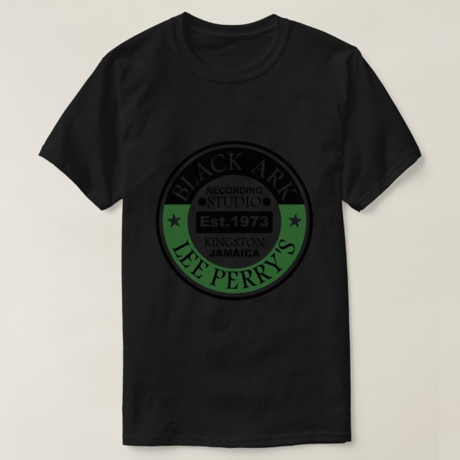 Lee Scratch Perry Black Ark logo - Reggae 45&x27;s T-Shirt (Design Front)