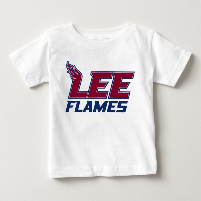 Lee University Flames Baby T-Shirt (Front)