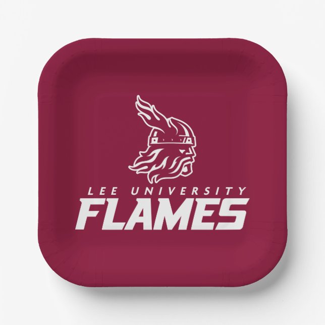 Lee University Flames Paper Plates (Front)