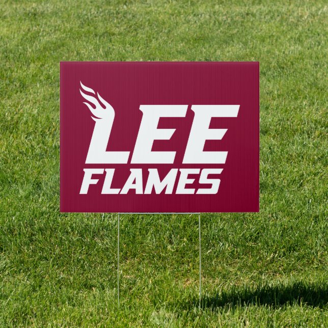Lee University Flames Sign (Insitu)