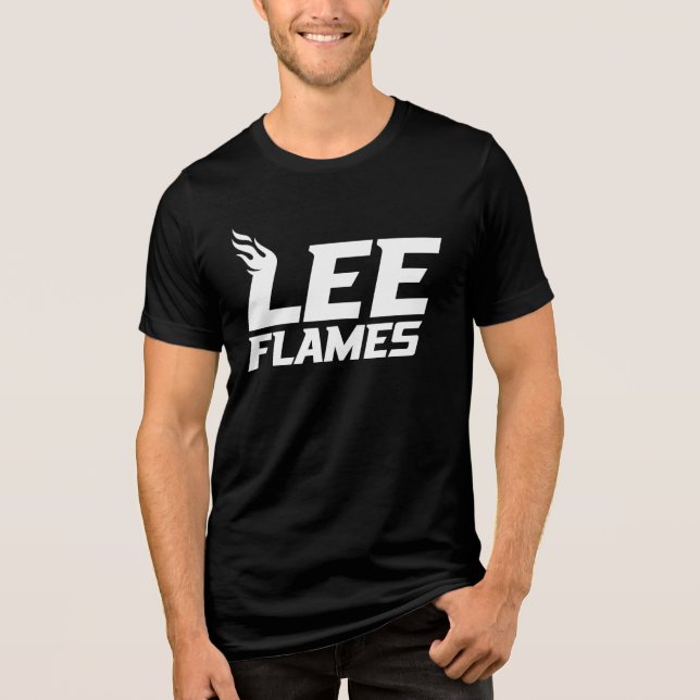 Lee University Flames Tri-Blend Shirt (Front)