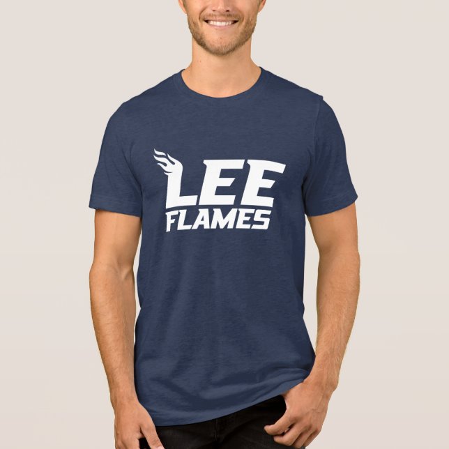 Lee University Flames Tri-Blend Shirt (Front)