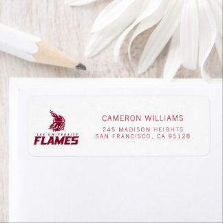 Lee University Flames Vanguard Graphic Label
