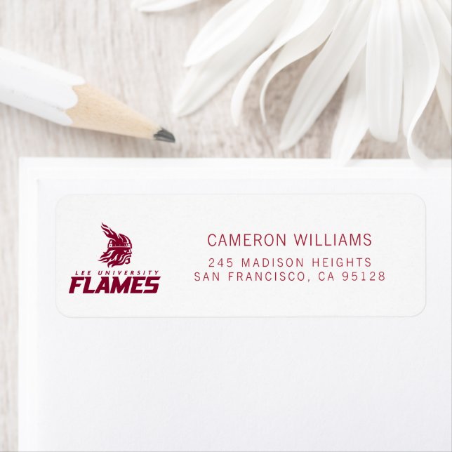 Lee University Flames Vanguard Graphic Label (Insitu)