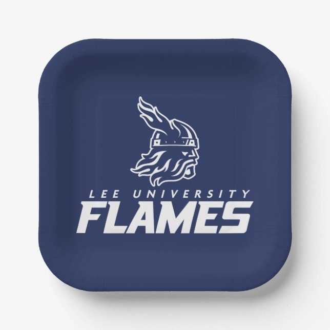 Lee University Flames Vanguard Graphic Paper Plates (Front)