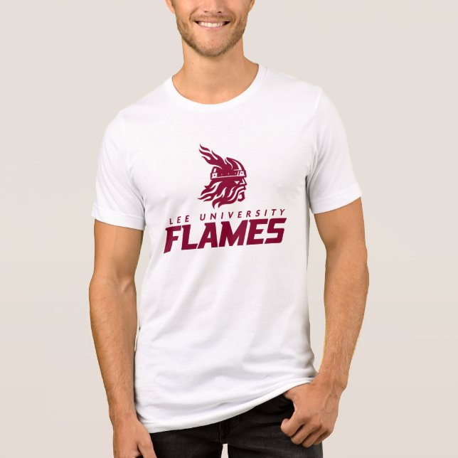 Lee University Flames Vanguard Graphic Tri-Blend Shirt (Front)