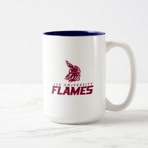 Lee University Flames Vanguard Graphic Two-Tone Coffee Mug
