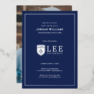 Lee University Graduation Foil Invitation