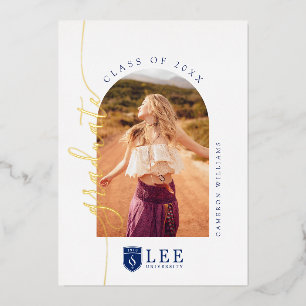 Lee University Graduation Foil Invitation