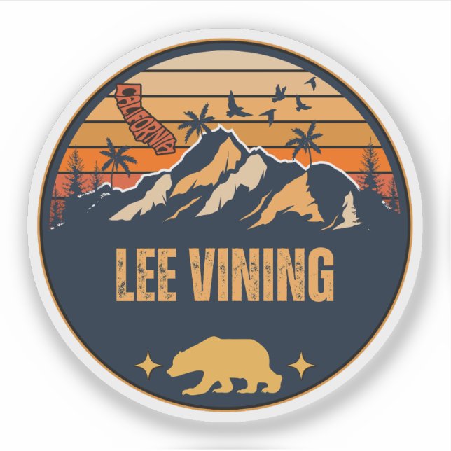Lee Vining, California Sticker (Front)