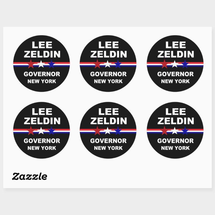 Lee Zeldin Governor New York 2022 Classic Round Sticker Zazzle