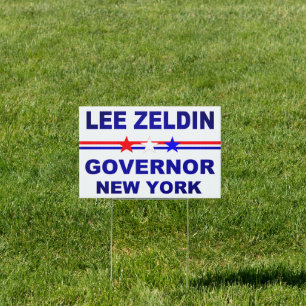 Lee Zeldin Governor New York 2022 Sign