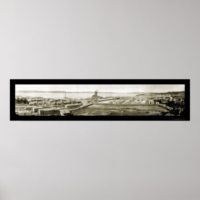 Leech Lake Lumber Walker, MN Photo 1915 Poster (Front)