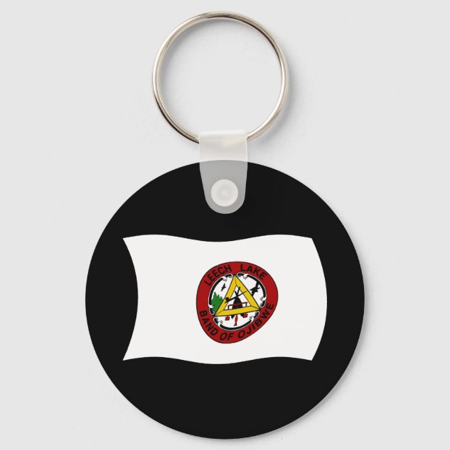 Leech Lake Reservation Flag Keychain (Front)